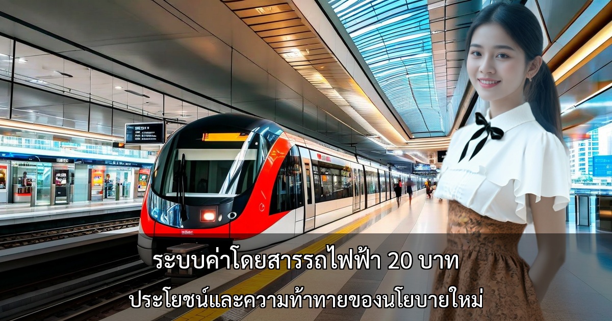 ระบบค่าโดยสารรถไฟฟ้ากรุงเทพ 20 บาทเหมาจ่าย