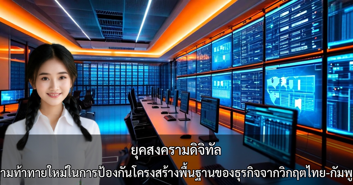 ยุคสงครามดิจิทัล ความท้าทายใหม่ในการป้องกันโครงสร้างพื้นฐานของธุรกิจจากวิกฤตไทย-กัมพูชา