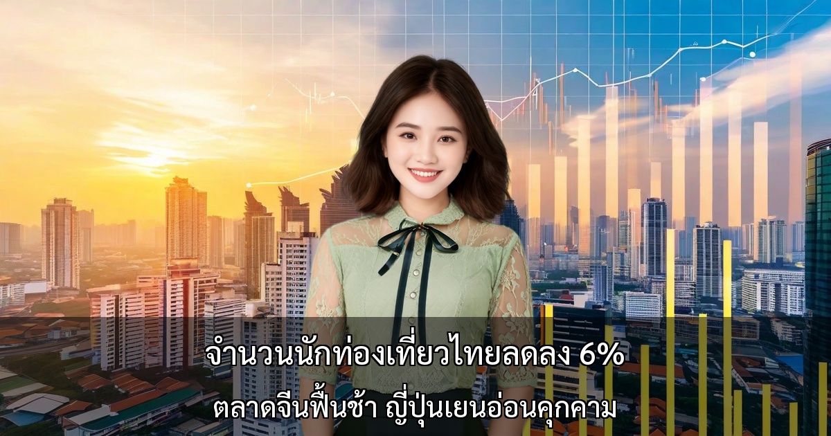 นักท่องเที่ยวไทยลดลง 6%