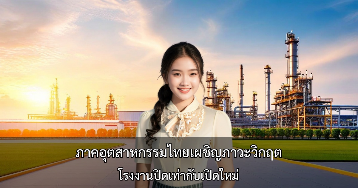 ภาคอุตสาหกรรมไทยเผชิญภาวะวิกฤต ~ จำนวนโรงงานปิดเท่ากับเปิดใหม่ ยานยนต์-เคมี-เหล็กกำลังประสบปัญหา