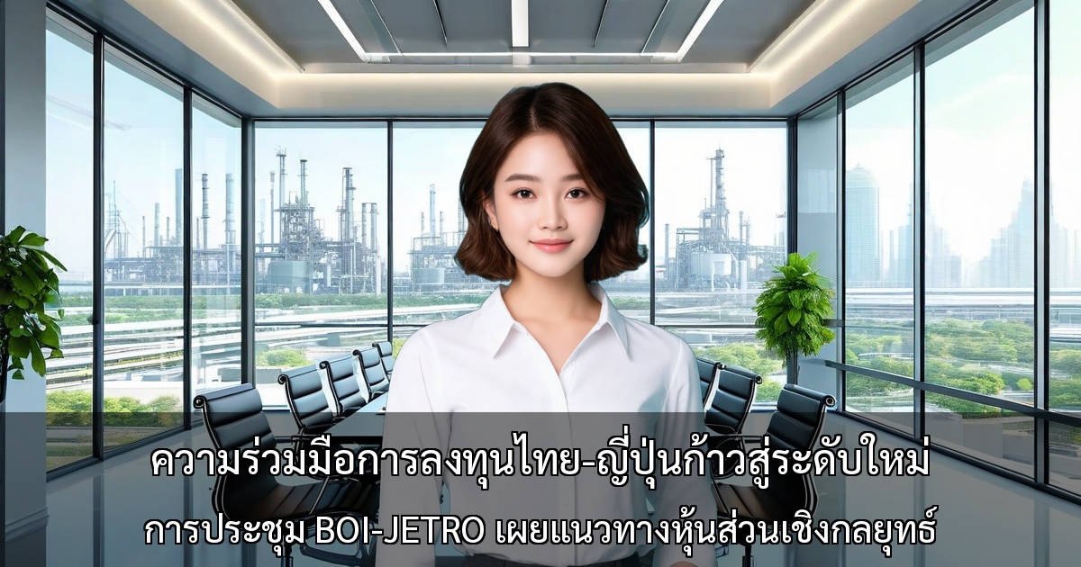 ความร่วมมือการลงทุนไทย-ญี่ปุ่นก้าวสู่ระดับใหม่ ～การประชุม BOI-JETRO เผยแนวทางหุ้นส่วนเชิงกลยุทธ์ที่ลึกซึ้งยิ่งขึ้น～