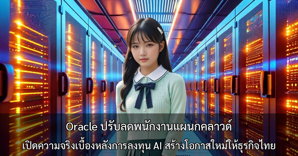 Oracle ปรับลดพนักงานแผนกคลาวด์ เปิดความจริงเบื้องหลังการลงทุน AI สร้างโอกาสใหม่ให้ธุรกิจไทย