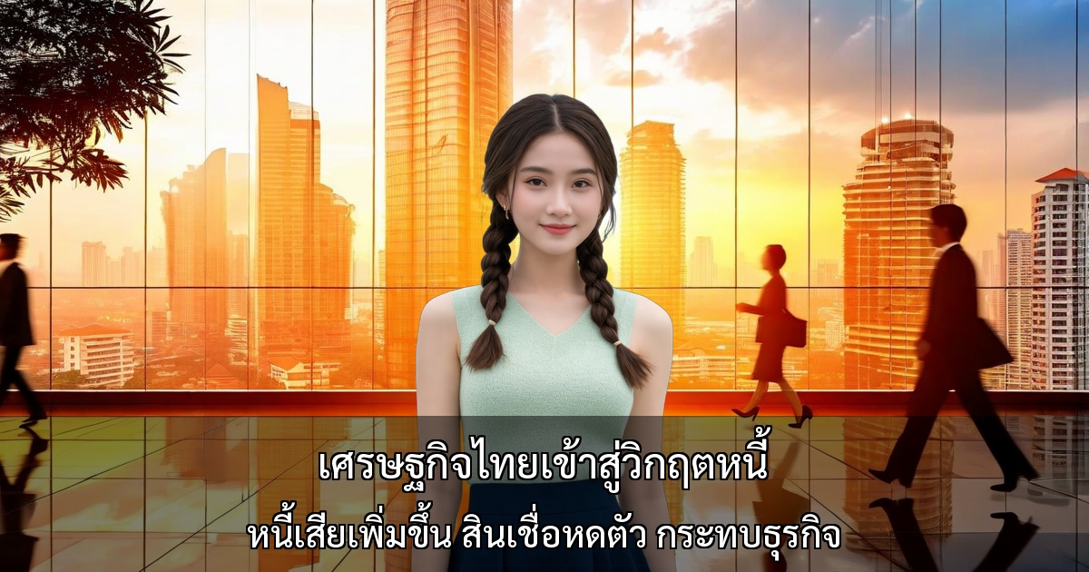 เศรษฐกิจไทยเข้าสู่วิกฤตหนี้ - หนี้เสียเพิ่มขึ้น สินเชื่อหดตัว กระทบธุรกิจ