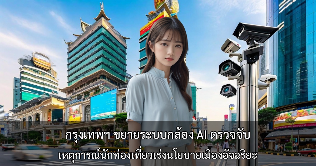 กรุงเทพฯ ขยายระบบกล้อง AI ตรวจจับ ～เหตุการณ์นักท่องเที่ยวเร่งนโยบายเมืองอัจฉริยะ～