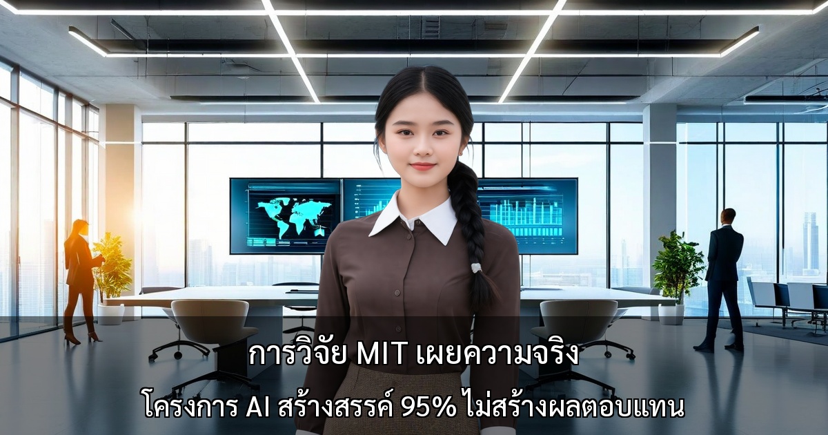 การวิจัย MIT เผยความจริง ～โครงการ AI สร้างสรรค์ 95% ขององค์กรไม่สร้างผลตอบแทน
