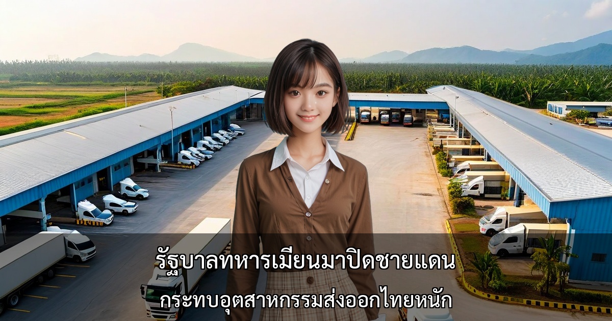 รัฐบาลทหารเมียนมาปิดชายแดน กระทบอุตสาหกรรมส่งออกไทยหนัก