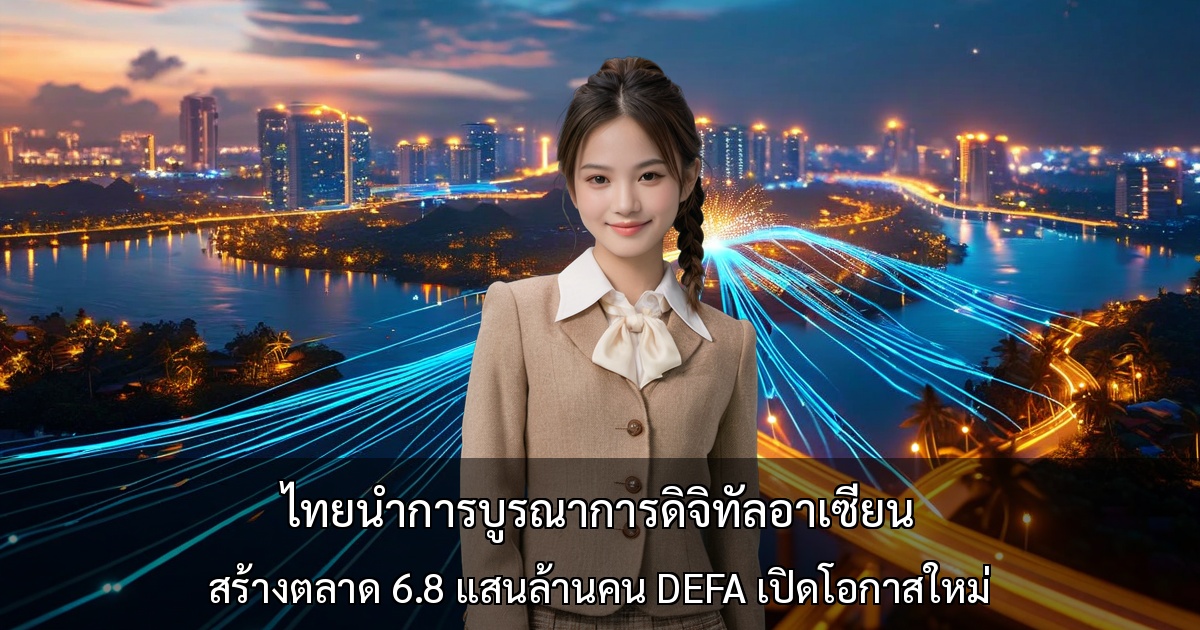 ไทยนำการบูรณาการดิจิทัลอาเซียน～สร้างตลาด 6.8 แสนล้านคน DEFA เปิดโอกาสใหม่ให้ธุรกิจ