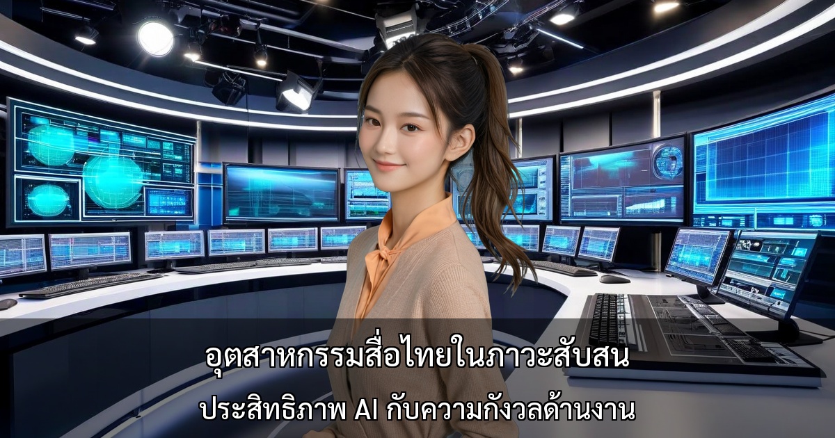อุตสาหกรรมสื่อไทยในภาวะสับสน～ประสิทธิภาพ AI กับความกังวลด้านงาน