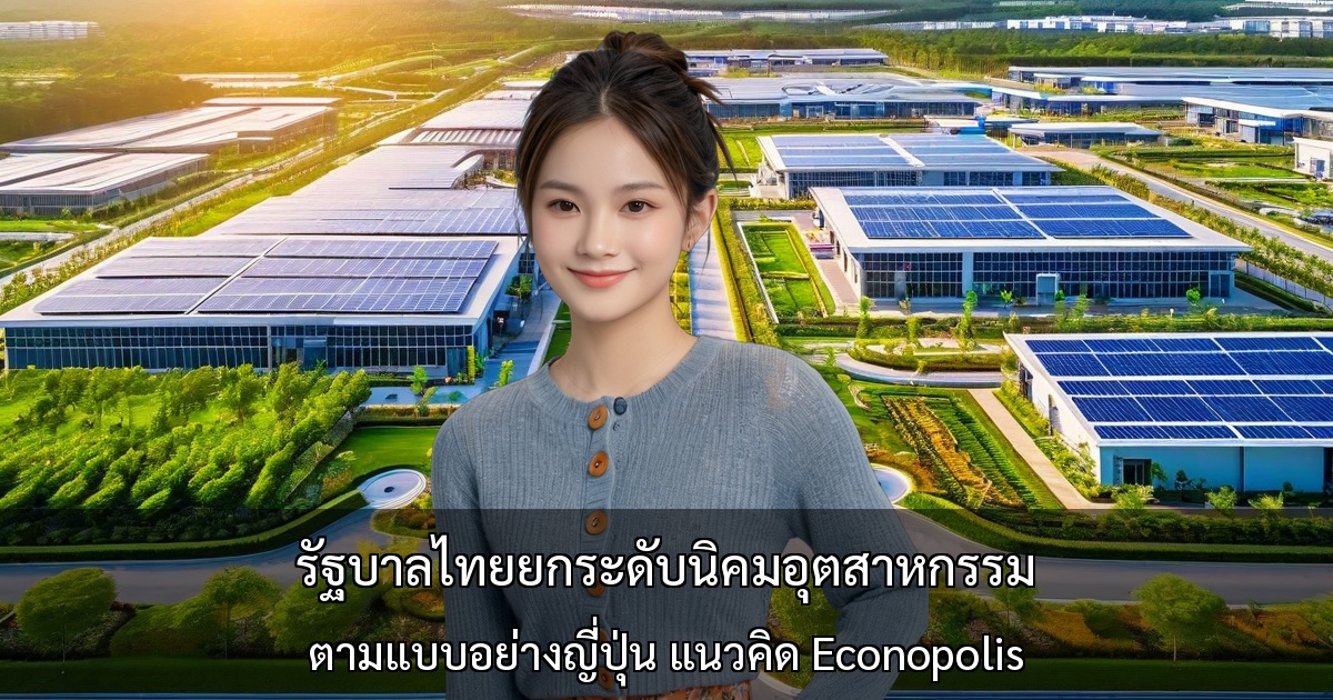 รัฐบาลไทยยกระดับนิคมอุตสาหกรรม ตามแบบอย่างญี่ปุ่น ~ แนวคิด "Econopolis" เสริมขีดแข่งระหว่างประเทศ