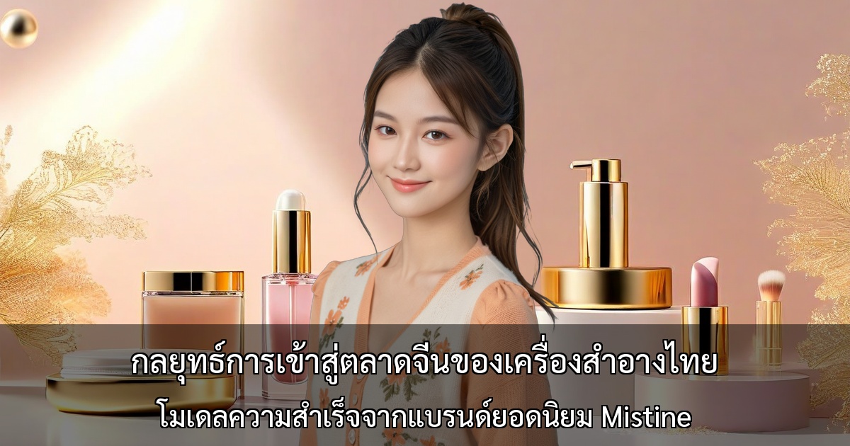 กลยุทธ์การเข้าสู่ตลาดจีนของเครื่องสำอางไทย ～โมเดลความสำเร็จจากแบรนด์ยอดนิยม Mistine～