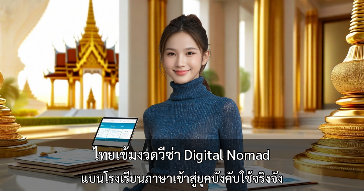ไทยเข้มงวดวีซ่า Digital Nomad ปิดช่องโหว่โรงเรียนภาษา