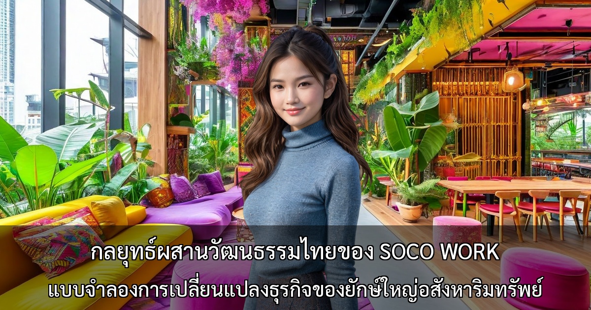 กลยุทธ์ผสานวัฒนธรรมไทยของ SOCO WORK