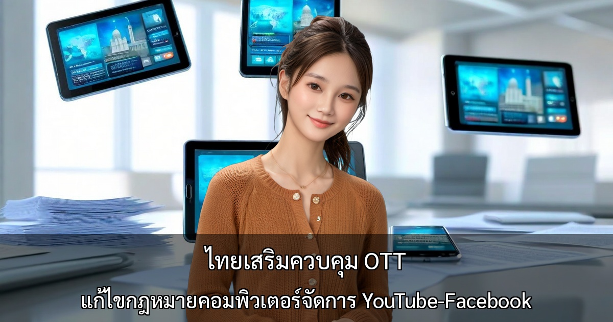 ไทยเสริมควบคุม OTT ด้วยแก้ไขกฎหมายคอมพิวเตอร์