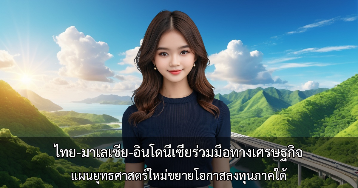แผนความร่วมมือเศรษฐกิจไทย-มาเลเซีย-อินโดนีเซีย～ยุทธศาสตร์ใหม่ขยายโอกาสลงทุนภาคใต้