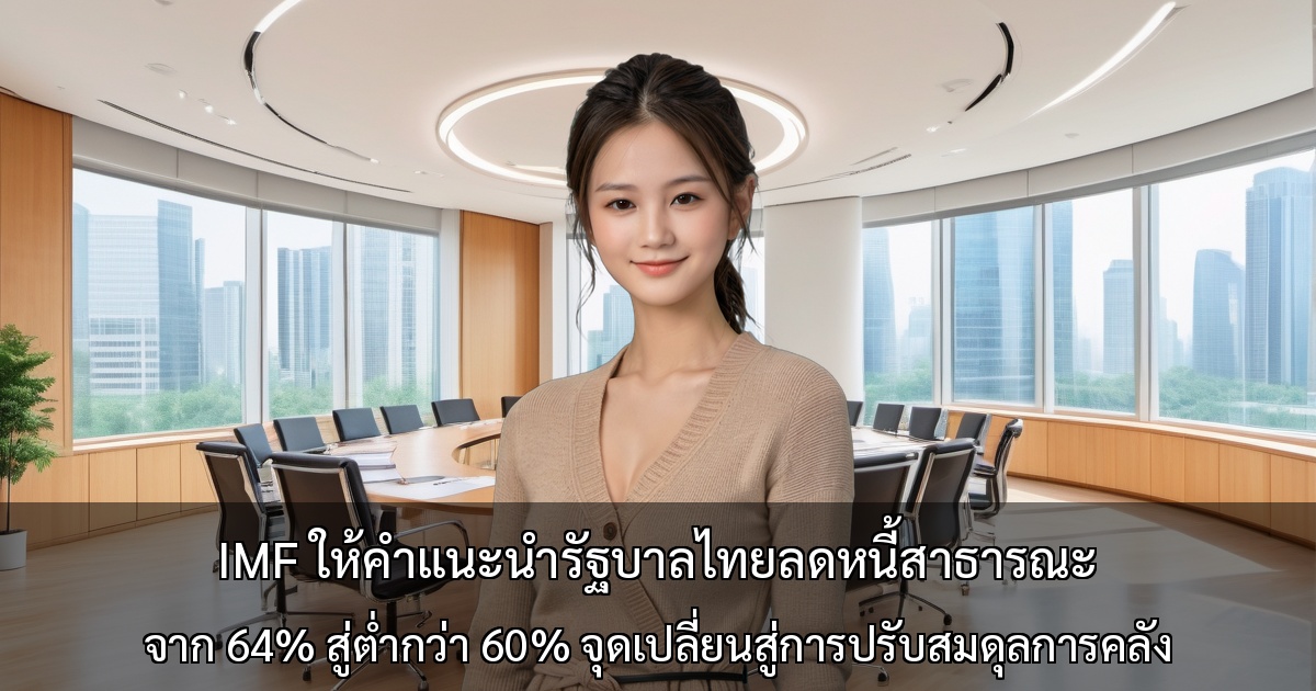 IMF ให้คำแนะนำรัฐบาลไทยลดหนี้สาธารณะ ～จาก 64% สู่ต่ำกว่า 60% จุดเปลี่ยนสู่การปรับสมดุลการคลัง～