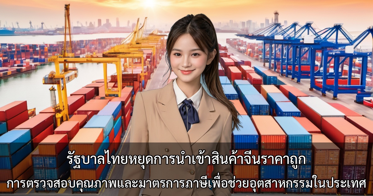รัฐบาลไทยหยุดการนำเข้าสินค้าจีนราคาถูก