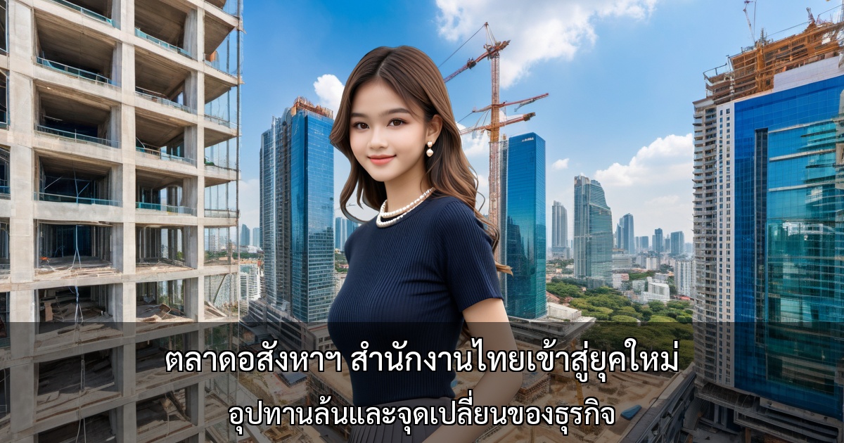 ตลาดอสังหาฯ สำนักงานไทยเข้าสู่ยุคใหม่～อุปทานล้นและจุดเปลี่ยนของธุรกิจ