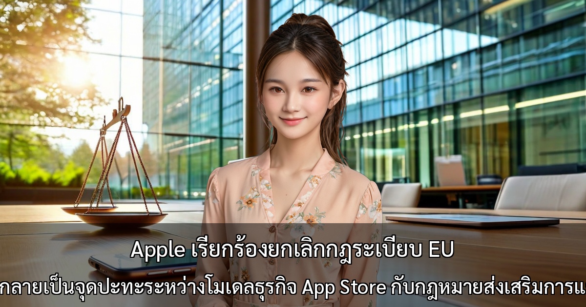 Apple เรียกร้องยกเลิกกฎระเบียบ EU ～ DMA กลายเป็นจุดปะทะระหว่างโมเดลธุรกิจ App Store กับกฎหมายส่งเสริมการแข่งขัน