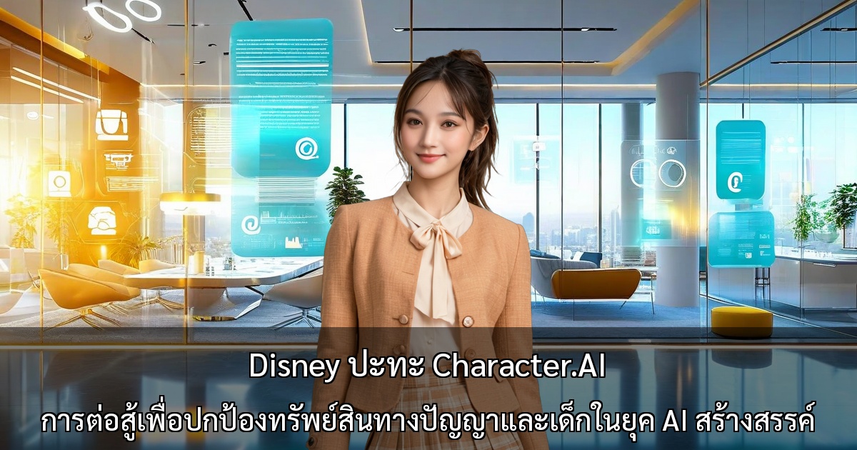 Disney ฟ้อง Character.AI ~ AI ละเมิดลิขสิทธิ์และเป็นอันตรายต่อเด็ก