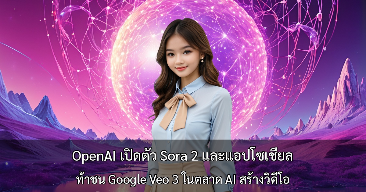OpenAI เปิดตัว Sora 2 และแอปโซเชียล ท้าชน Google Veo 3