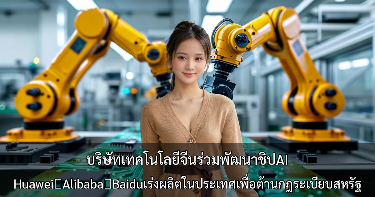 บริษัทเทคโนโลยีจีนร่วมพัฒนาชิปAI～Huawei・Alibaba・Baiduเร่งผลิตในประเทศเพื่อต้านกฎระเบียบสหรัฐ