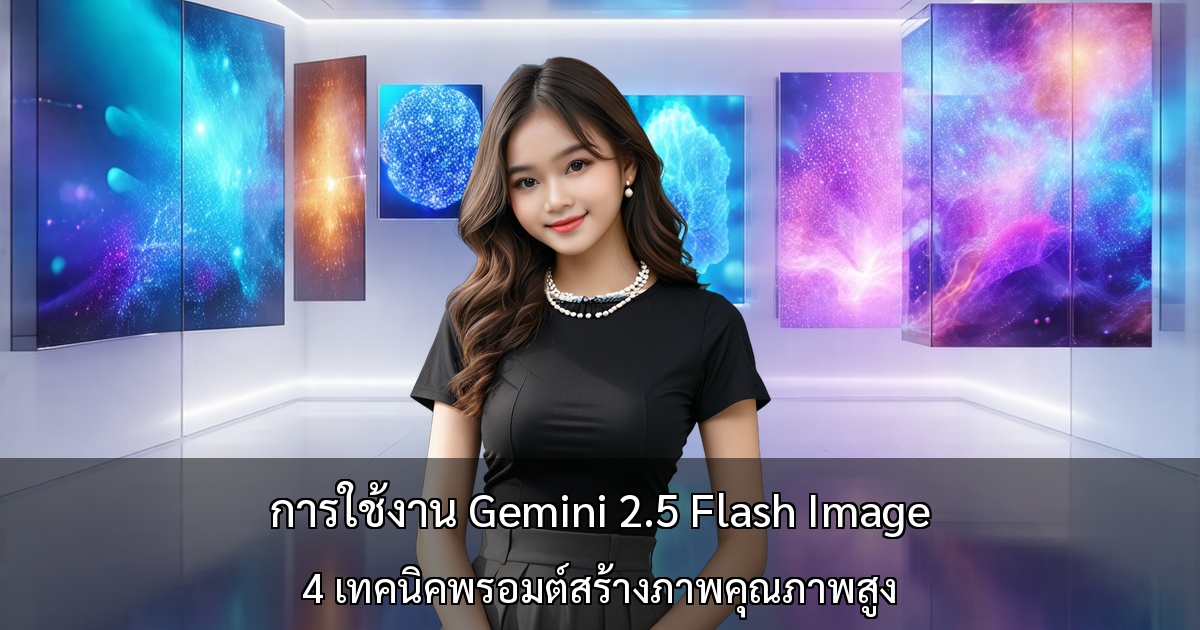 4 เทคนิคใช้ Gemini 2.5 Flash Image