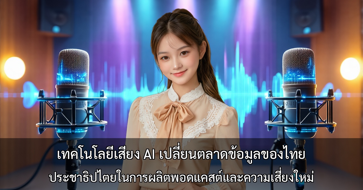 เทคโนโลยีเสียง AI เปลี่ยนตลาดข้อมูลของไทย～ประชาธิปไตยในการผลิตพอดแคสต์และความเสี่ยงใหม่
