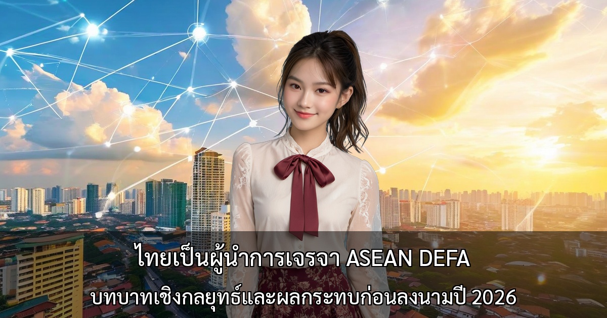 ไทยเป็นผู้นำการเจรจา ASEAN DEFA ～บทบาทเชิงกลยุทธ์และผลกระทบต่อธุรกิจก่อนลงนามปี 2026～