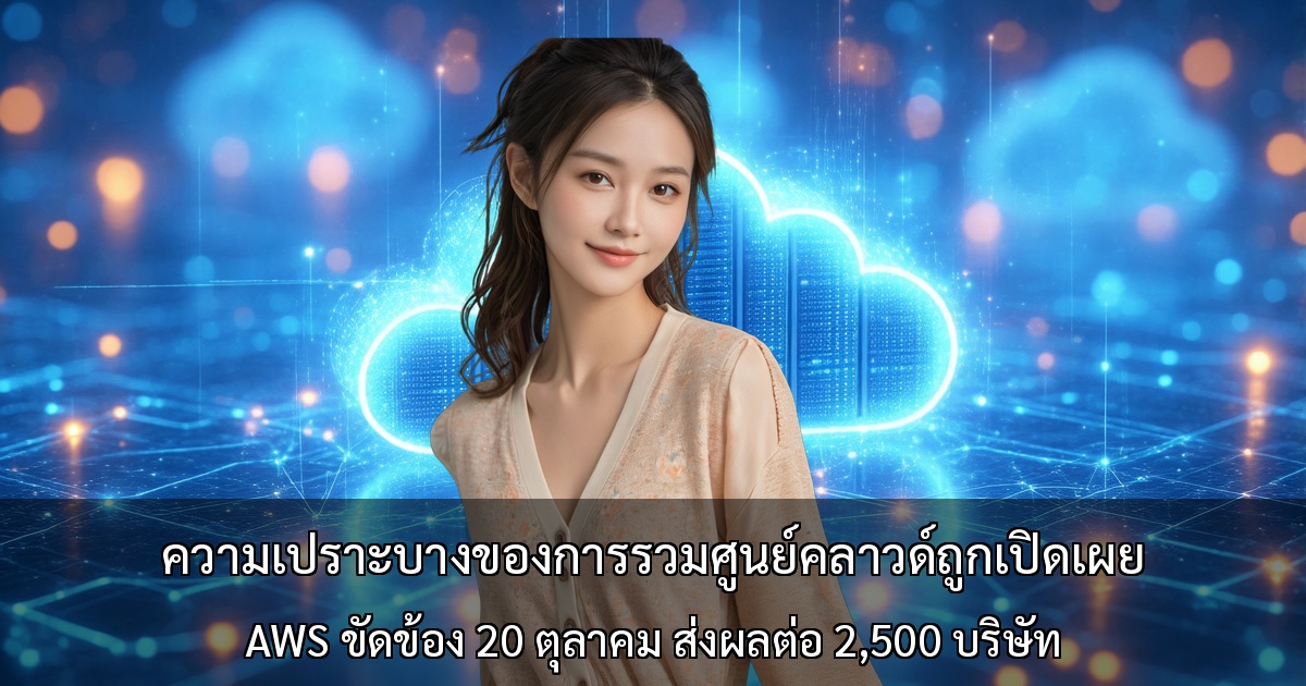 ความเปราะบางของการรวมศูนย์คลาวด์ถูกเปิดเผย ～AWS ขัดข้อง 20 ตุลาคม ส่งผลกระทบต่อ 2,500 บริษัท ความเสียหายทางเศรษฐกิจหลายแสนล้านดอลลาร์～