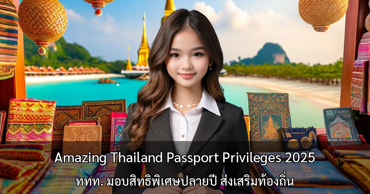 แคมเปญส่งเสริมการท่องเที่ยว Amazing Thailand Passport Privileges 2025 เริ่มแล้ว