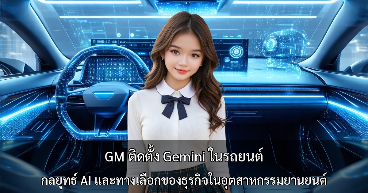 GM ติดตั้ง Gemini ในรถยนต์ ~ กลยุทธ์ AI และทางเลือกของธุรกิจในอุตสาหกรรมยานยนต์