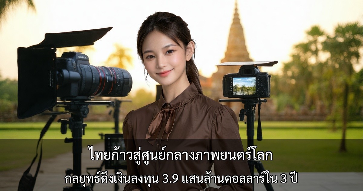 ไทยก้าวสู่ศูนย์กลางภาพยนตร์โลก ～กลยุทธ์ดึงเงินลงทุน 3.9 แสนล้านดอลลาร์ใน 3 ปี～