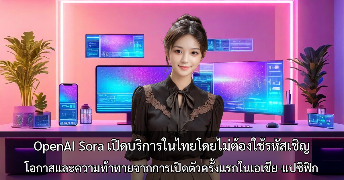 OpenAI Sora เปิดบริการในไทยโดยไม่ต้องใช้รหัสเชิญ ～โอกาสและความท้าทายจากการเปิดตัวครั้งแรกในเอเชีย-แปซิฟิก～