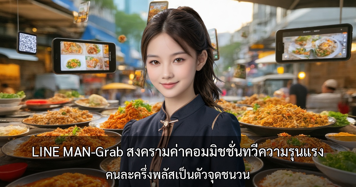 LINE MAN-Grab สงครามค่าคอมมิชชั่นทวีความรุนแรง ~ คนละครึ่งพลัสเป็นตัวจุดชนวน ~