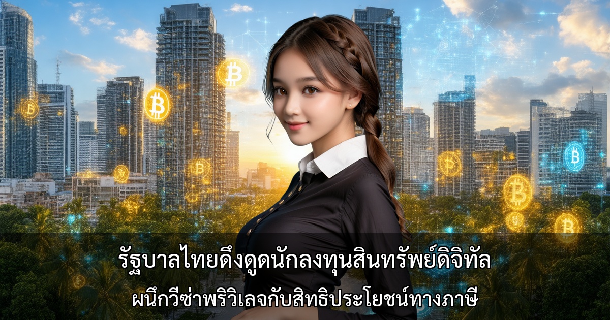 รัฐบาลไทยดึงดูดนักลงทุนสินทรัพย์ดิจิทัล ～ ผนึกวีซ่าพริวิเลจกับสิทธิประโยชน์ทางภาษี