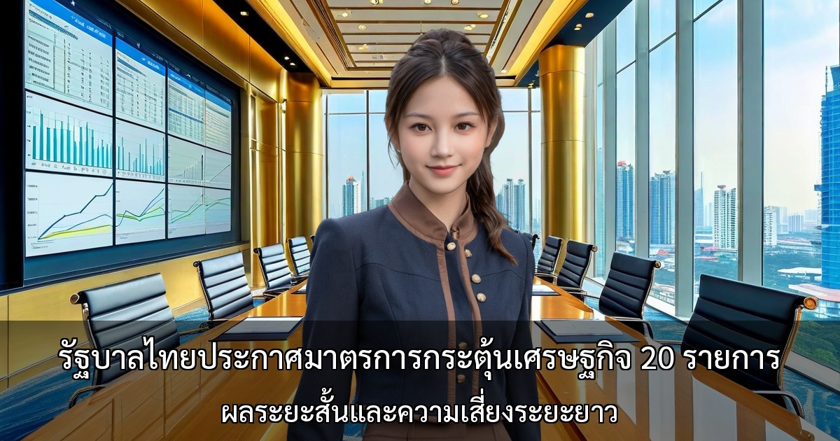 รัฐบาลไทยประกาศมาตรการกระตุ้นเศรษฐกิจ 20 รายการ ～นโยบายกระตุ้นเศรษฐกิจก่อนเลือกตั้ง ผลระยะสั้นและความเสี่ยงระยะยาว～