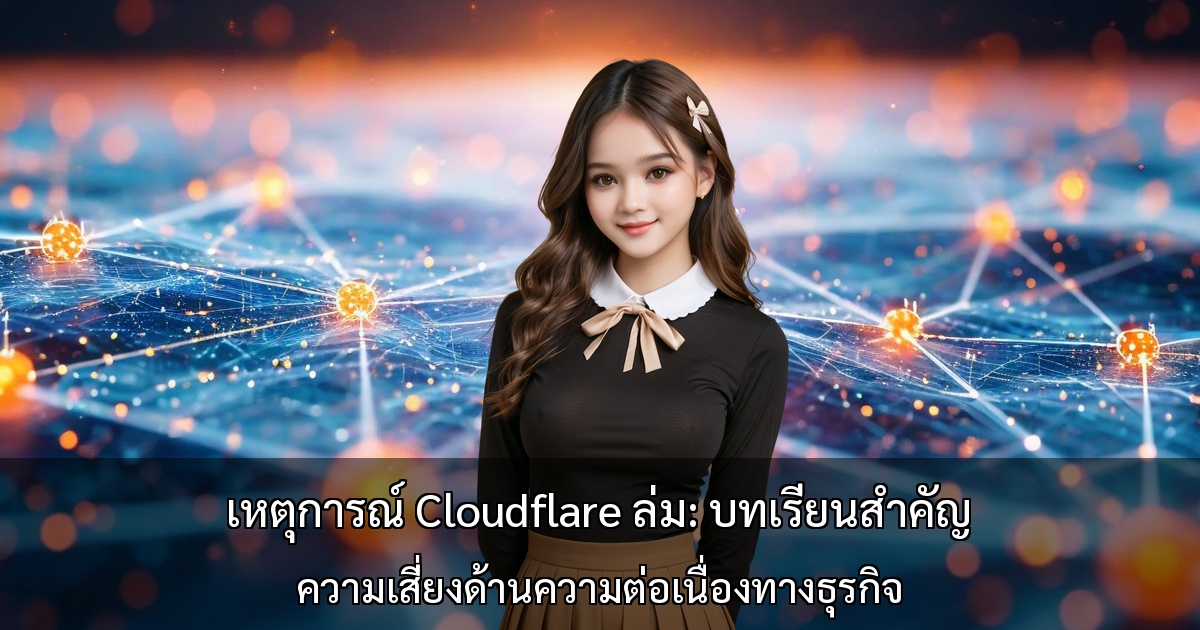 เหตุการณ์ Cloudflare ล่ม: บทเรียนสำคัญ～ความเสี่ยงด้านความต่อเนื่องทางธุรกิจ