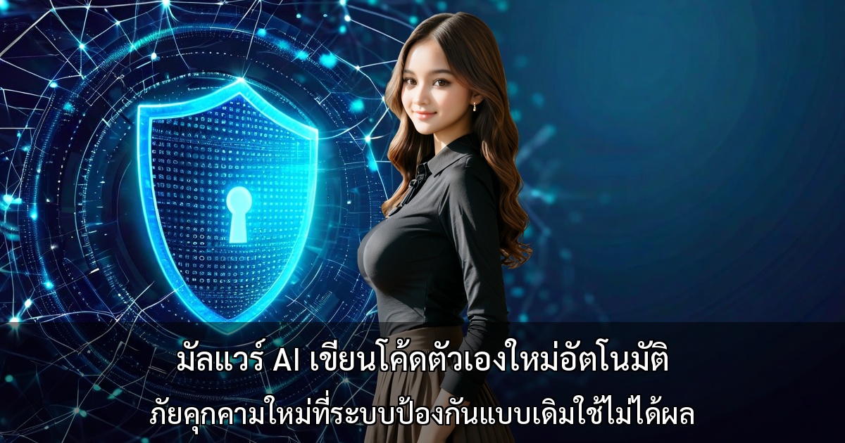 มัลแวร์ AI เขียนโค้ดตัวเองใหม่อัตโนมัติ - ภัยคุกคามใหม่ที่ระบบป้องกันแบบเดิมใช้ไม่ได้ผล