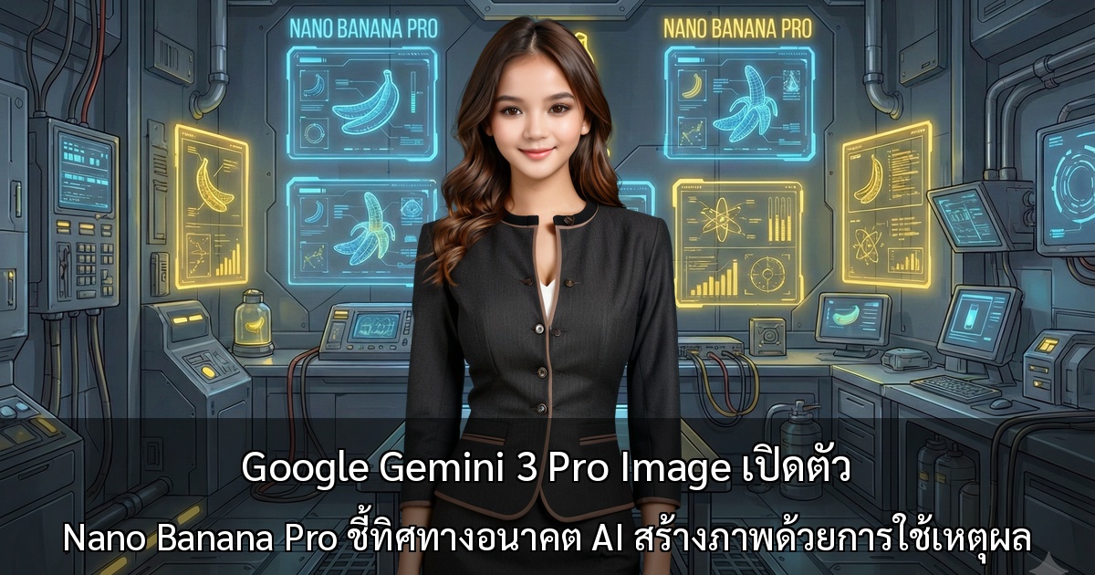 Google Gemini 3 Pro Image เปิดตัว Nano Banana Pro ชี้ทิศทางอนาคต AI สร้างภาพด้วยการใช้เหตุผล