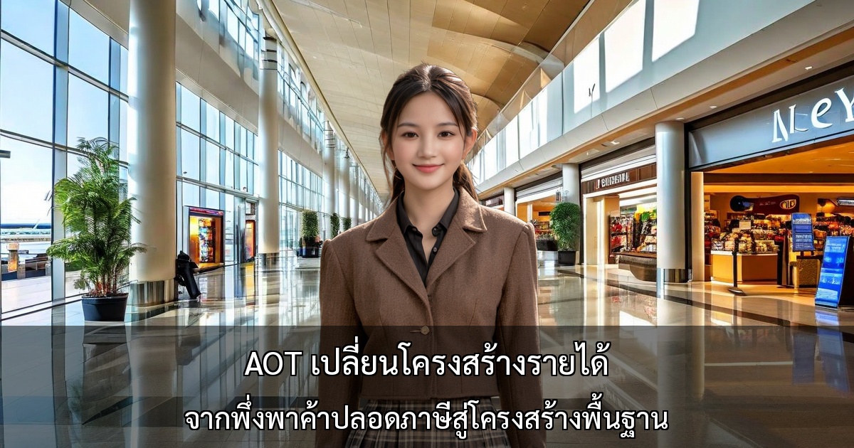 AOT ฟื้นตัวแต่โครงสร้างรายได้เปลี่ยน ～หลุดพ้นจากการพึ่งพาดิวตี้ฟรี ผลลัพธ์และความท้าทายจากการลงทุนโครงสร้างพื้นฐาน～
