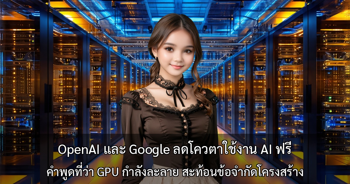 OpenAI และ Google ลดโควตาใช้งาน AI ฟรี ～คำพูดที่ว่า "GPU กำลังละลาย" สะท้อนข้อจำกัดโครงสร้าง～