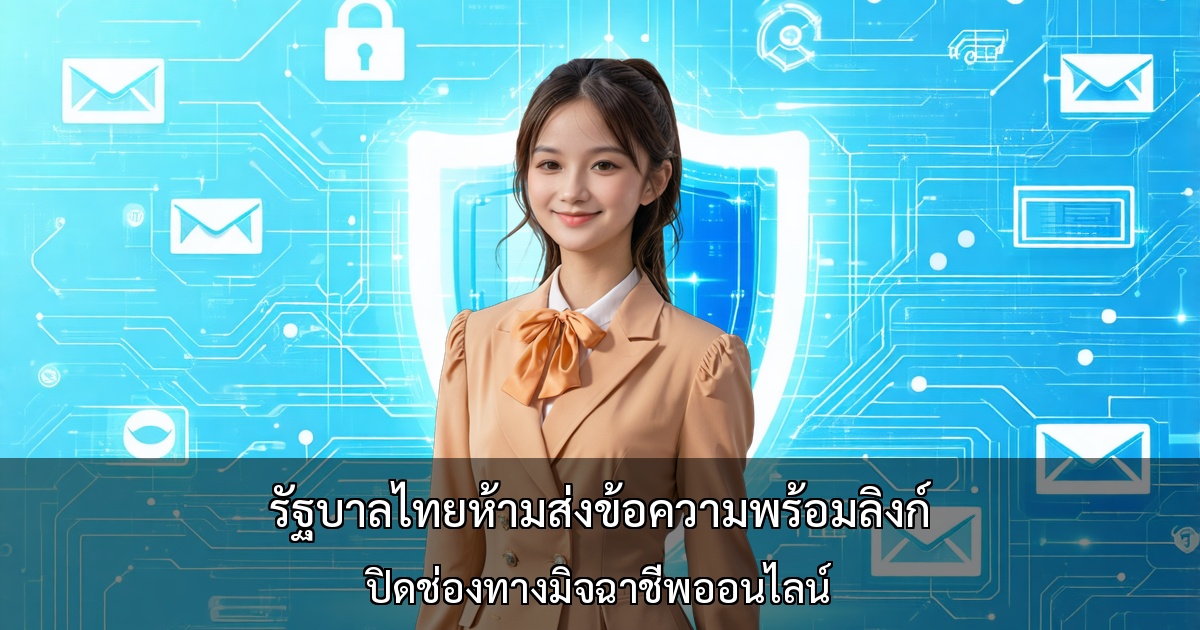 รัฐบาลไทยห้ามส่งข้อความพร้อมลิงก์ ปิดช่องทางมิจฉาชีพออนไลน์