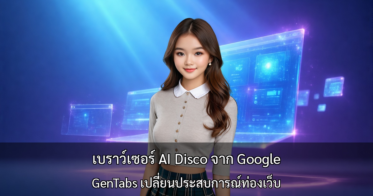 เบราว์เซอร์ AI "Disco" จาก Google ～GenTabs เปลี่ยนประสบการณ์ท่องเว็บ～